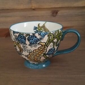Potter’s Studio Blue Floral Ceramic Mug